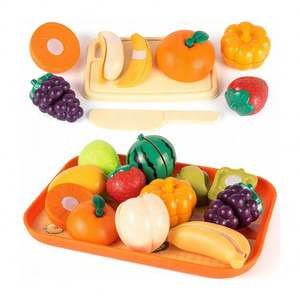 Juego de Comida de Juguete para Niños, Juego de Cocina de Simulación, Frutas y Verduras para Cortar, Juguete de Cocina, Juego de Roles, Juguetes Educativos de Plástico - Product Image 1