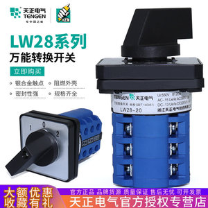 สวิตช์โรตารี่ Lw28-20/3 ขนาด 48 มม. ตัวเลือกแหล่งจ่ายไฟคู่สามตำแหน่งพร้อมขั้วต่อแบบสกรู Ip33 - Product Image 4