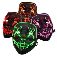 Хэллоуинская страшная маска Демон Слейера с неоновыми светодиодами