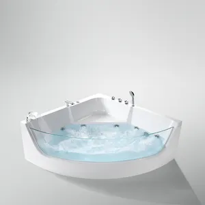 Sang trọng bán buôn Công suất acrylic trong nhà góc giftable Whirlpool freestanding lướt sóng massage bồn tắm Spa