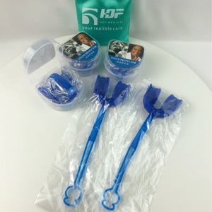 Heidefee Protège-dents de rugby bleu transparent en boîte, protection sportive pour adultes et enfants, durable, pour sports d'équipe, usage dentaire - Product Image 2