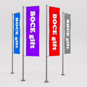 Outdoor Flying <b>Banner</b> Promotion Custom Printed Advertising Feather Teardrop Flag Bali Bow Beach Flag with Corss Base - Product Image 5
