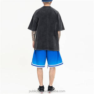 Sifot OEM al por mayor negro 100% algodón gráfico personalizado Dtg impresión Logo Oversized Vintage lavado camiseta para hombres - Product Image 4