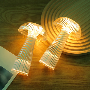 RGB Color <strong>Changing</strong> Warm White Color 3d Mushroom Led Desk Lamp Night Light Atmosphere <strong>Table</strong> Crystal Lamp for Indoor Bedroom - Product Image 1