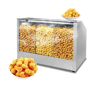 Mesin pembuat Popcorn otomatis elektrik Mini Cina industri komersial mesin pembuat Popcorn otomatis Popcorn