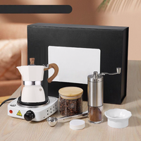 Kit de mouture portable en métal fait main de luxe à sept pièces, le plus vendu, pour la vente en gros de cafetières à infusion manuelle