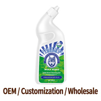 Nettoyant WC détartrant, gel nettoyant WC concentré 500ml, usine source, fabrication OEM