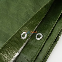 Bâche en PE vert argenté 210 g/m² en rouleau, stabilisée aux UV, pour applications agricoles