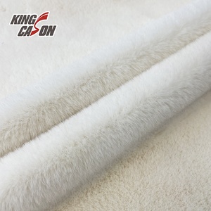 Kingcason Sang Trọng Trung Quốc Vải Bán Buôn Giả Lông Thỏ Vải Tùy Chỉnh Màu Sắc Dài Cọc Lông Thú Vải Mềm Dài Cọc Lông Thú Giả Vải - Product Image 3
