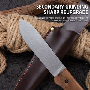 BK62- Cuchillo Multifuncional de Acero de Damasco Personalizado OEM con Funda Kydex, Mango de Madera, Clip para Cinturón Portátil, para Camping, 1 Año de Garantía - Product Image 5