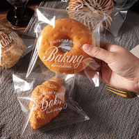 Personnalisé thermoscellage auto-adhésif Mooncake Grains Dessert pain Biscuit Cookies Opp plastique petit sac d'emballage pour boulangerie