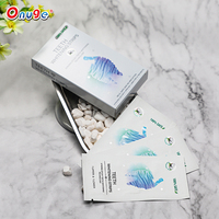 Bandes sèches de blanchiment des dents 6% HP avec logo personnalisé produit dentaire de marque privée à saveur d'huile de noix de coco