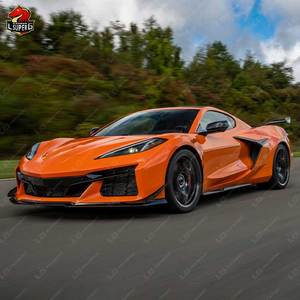 Kit carrosserie pour <span class=keywords><strong>Chevrolet</strong></span> <span class=keywords><strong>Corvette</strong></span> C8 Mise à niveau vers le style Z06 Matériau PP Grille de pare-chocs avant et arrière Jupe latérale Kit de voiture - Product Image 4