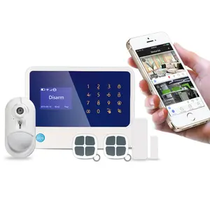 Original RS Alarm 908C wireless PIR smart home control system touch key with wifi gsm gprs 3g Ip camera