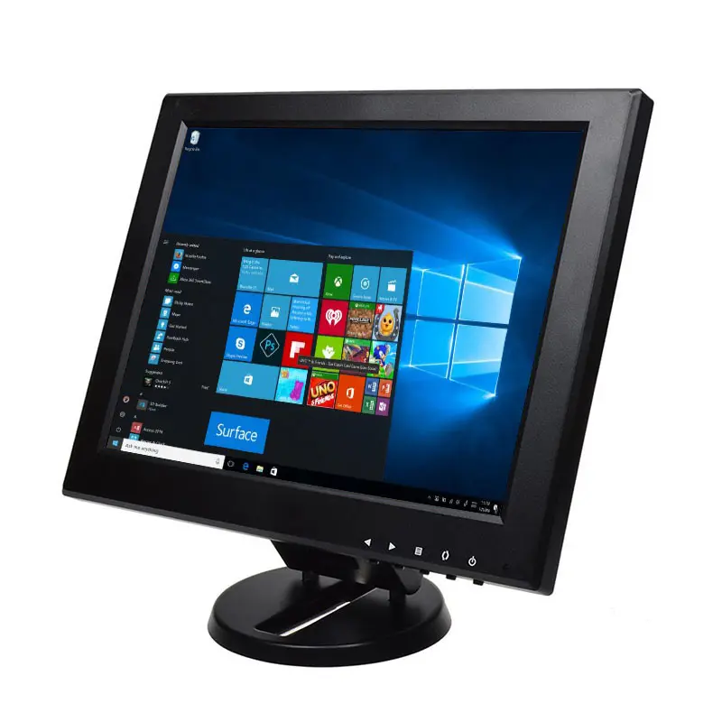 Zhixianda moniteur industriel LCD 12 pouces haute définition bureau de jeu moniteur d'ordinateur