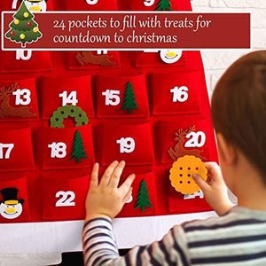 Large Size Santa Christmas <strong>Advent</strong> <strong>Calendar</strong> Wall Hanging <strong>Felt</strong> Design MOQ 100pcs - Product Image 3