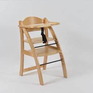 <b>Wooden</b> Baby High Chair with Tray Perfect Adjustable Baby <b>Highchair</b> Solution - Product Image 1