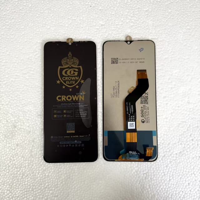 Crown Lcd Phone Screen Display for Tecno Itel Infinix LC7 Spark 5 6 Air KD6 KE6 Smart 9 Spark 30 Hot50 KM4 Mobile Phones LCDs