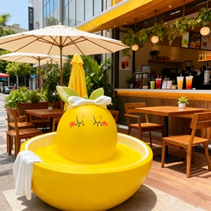 Escultura de Fruta de Resina y Fibra de Vidrio, Limón Hecho a Mano, Adorno Decorativo para Cafetería, Terraza, Panadería, Entrada, Centro Comercial, Zona de Comidas, Estatuas Públicas - Product Image 1
