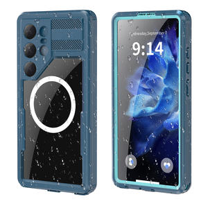 GSCASE IP68 Housse de téléphone étanche à la poussière Redpepper Sacs mobiles étanches pour Samsung Galaxy S25 Ultra Lake Blue Color - Product Image 2