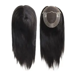 Toupee 6x8 7x9 8x10 cabelo humano, china renda e poly mulheres topee 6x8 7x10