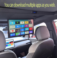 Monitor de Techo Panorámico IPS de 18.5 Pulgadas con Sistema Android, Pantalla Grande para Auto, Plegable Eléctricamente