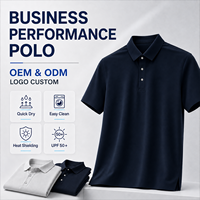 Polo de golf JNEI 150 g/m², tissu respirant, séchage rapide, facile d'entretien, haute performance pour homme