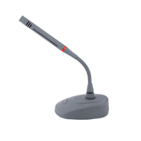 Microphone à condensateur professionnel filaire à col de cygne, alimentation fantôme 48V, avec câble de 5m pour podium et discours