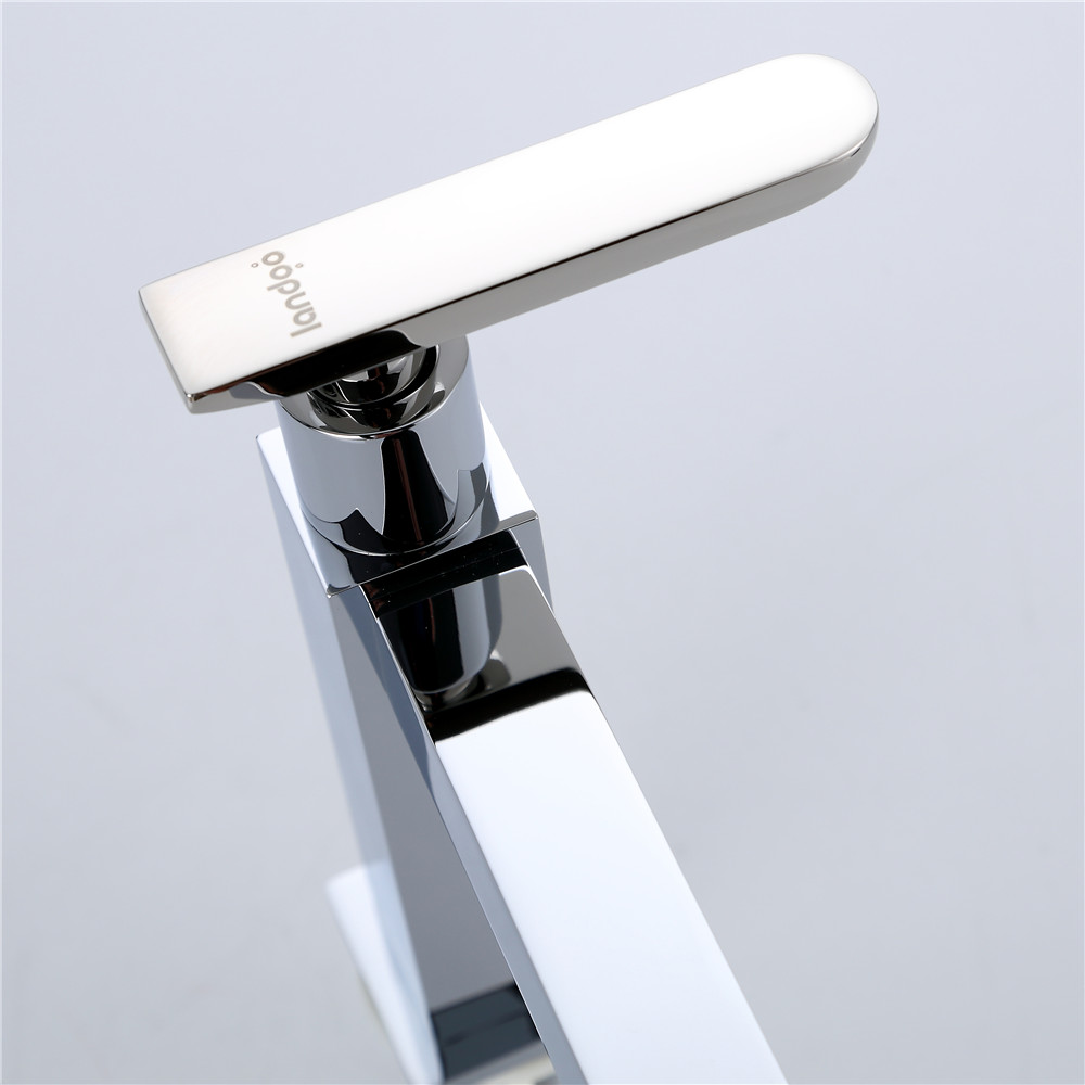 Bathroom brass chrome single cold deck mounted sink wash basin faucet tap