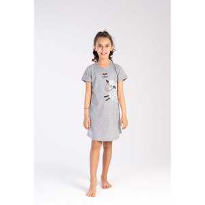 ชุดเดรสคอปกทรงโอวัลแขนสั้นลำลองสำหรับเด็กผู้หญิงในขนาด 3-4/9-10 - Product Image 4