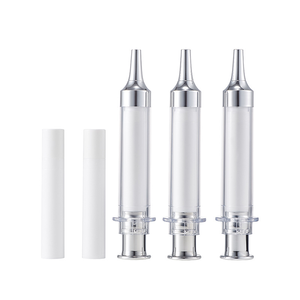 ขวดเข็มฉีดยาเครื่องสำอางพลาสติก10มล. สุดหรูพร้อมปั๊มสุญญากาศและฝาโลหะ - Product Image 4