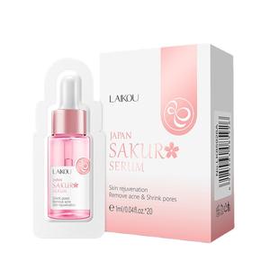 LAIKOU Serum Wajah Sakura Alami, Penghilang Jerawat Mengecilkan Pori-pori Mencerahkan Alami - Product Image 1