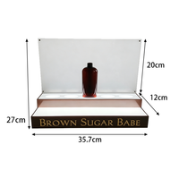 Présentoir de vente au détail en acrylique de qualité supérieure avec logo personnalisé pour les présentoirs de parfums, les huiles essentielles, les lotions pour la peau
