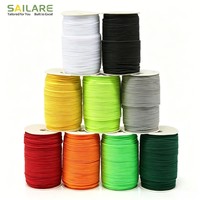 Cordons élastiques ronds en tissu colorés de 1 mm, 2,5 mm, 3 mm, 4 mm, 5 mm, 6 mm, 8 mm, 10 mm pour cordes antichoc en caoutchouc et fils extensibles, cordon élastique de 2 mm