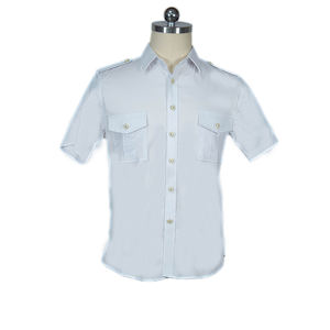 Uniforme d'hôtesse de l'air avec col antibruit en coton et polyester, optimisé pour la communication en vol, toutes saisons - Product Image 3