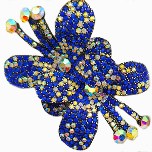 <span class=keywords><strong>Lcuky</strong></span> Bulk Strass Patch Strass Broche Fleur Perlée Applique 10cm pour Vêtements Accessoires Décoration - Product Image 4