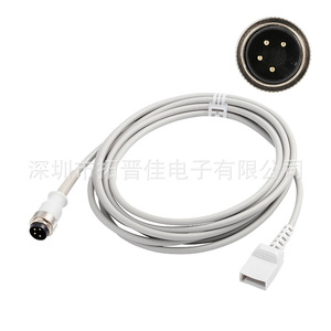 Stok 4 Pin Invasive Blood Pressure Cable For Abbott Ultras Sensor <b>Adapter</b> Connector PVC Material Plug In Type - Product Image 2