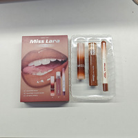 Kit Lèvres Hydratant 3-en-1 Personnalisable avec Logo – Marque Privée – Ensemble Crayon et Gloss à Lèvres Haute Pigmentation – Combo Lèvres