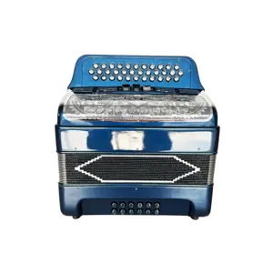 Button Accordion SEASOUND OEM 34 Buttons 12 Bass 3 Registers Deep Blue Accordion Silver Grill Accordions Musical JB3412C