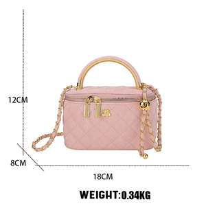 Mipurela Tùy Chỉnh Người Phụ Nữ Sang Trọng Túi Xách 2024 Phong Cách Cổ Điển Phụ Nữ Bông Chuỗi Túi Xách Tay PU Phụ Nữ Da Thiết Kế Vai Túi - Product Image 6