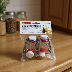 Allpcom Hermetic Bottle Stoppers 4Pcs Sealing Plug <b>Kitchen</b> <b>Storage</b> - Product Image 3