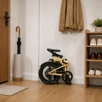 Vélo pliant compact AVIUS Sand 20 pouces, 7 vitesses, 82x65x38cm plié pour rangement au bureau - Vélo de ville à double frein à disque