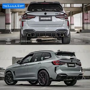 Kit de Carrocería de Fibra de Carbono Seca YICKU para <span class=keywords><strong>BMW</strong></span> X3M F97 LCI, Estilo SOOQOO, Alerón Delantero, Rejilla, Faldones Laterales, Difusor Trasero, Spoiler <span class=keywords><strong>2022</strong></span>+ - Product Image 4