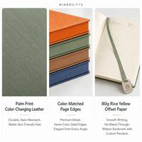NINERgifts – Coffret Cadeau de Carnet d'Affaires en Papier Personnalisé avec Logo en Relief et Stylo pour la Saison des Diplômes – Produits de Bureau Promotionnels Haut de Gamme