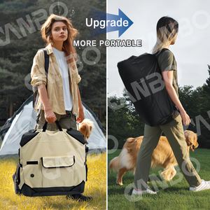 Canbopet ที่ใส่สุนัขแบบด้านข้างสำหรับใช้ในรถกล่องใส่สัตว์เลี้ยงแบบพับได้สำหรับเดินทางกลางแจ้งกลางแจ้ง - Product Image 6