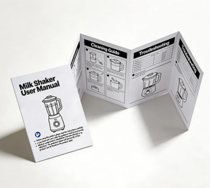 Brochure pliée sur mesure en 5 volets, papier offset, catalogue promotionnel, couverture souple, papier professionnel personnalisé pour les entreprises - Product Image 1