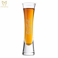 Verres à bière artisanaux en verre transparent sans plomb de 60ml pour mini dégustation de taille haute pour cadeaux d'affaires