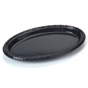 Plat de service ovale en <span class=keywords><strong>fonte</strong></span>, Mini <span class=keywords><strong>plaque</strong></span> de Grill avec plateau en bois - Product Image 4