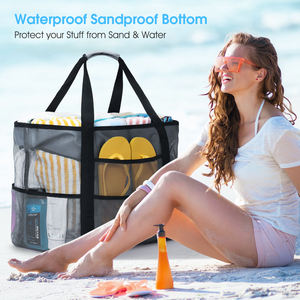 Bolso de hombro de verano personalizado, bolso de playa elegante con bolsillos, proveedor de lona de sublimación para el bolso de playa tas kanvas - Product Image 3