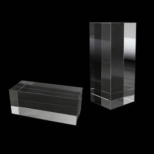 Cristal Óptico Artificial, Prisma Cubo de Vidro Cristalino, Peso de Papel em Acrílico - Product Image 3